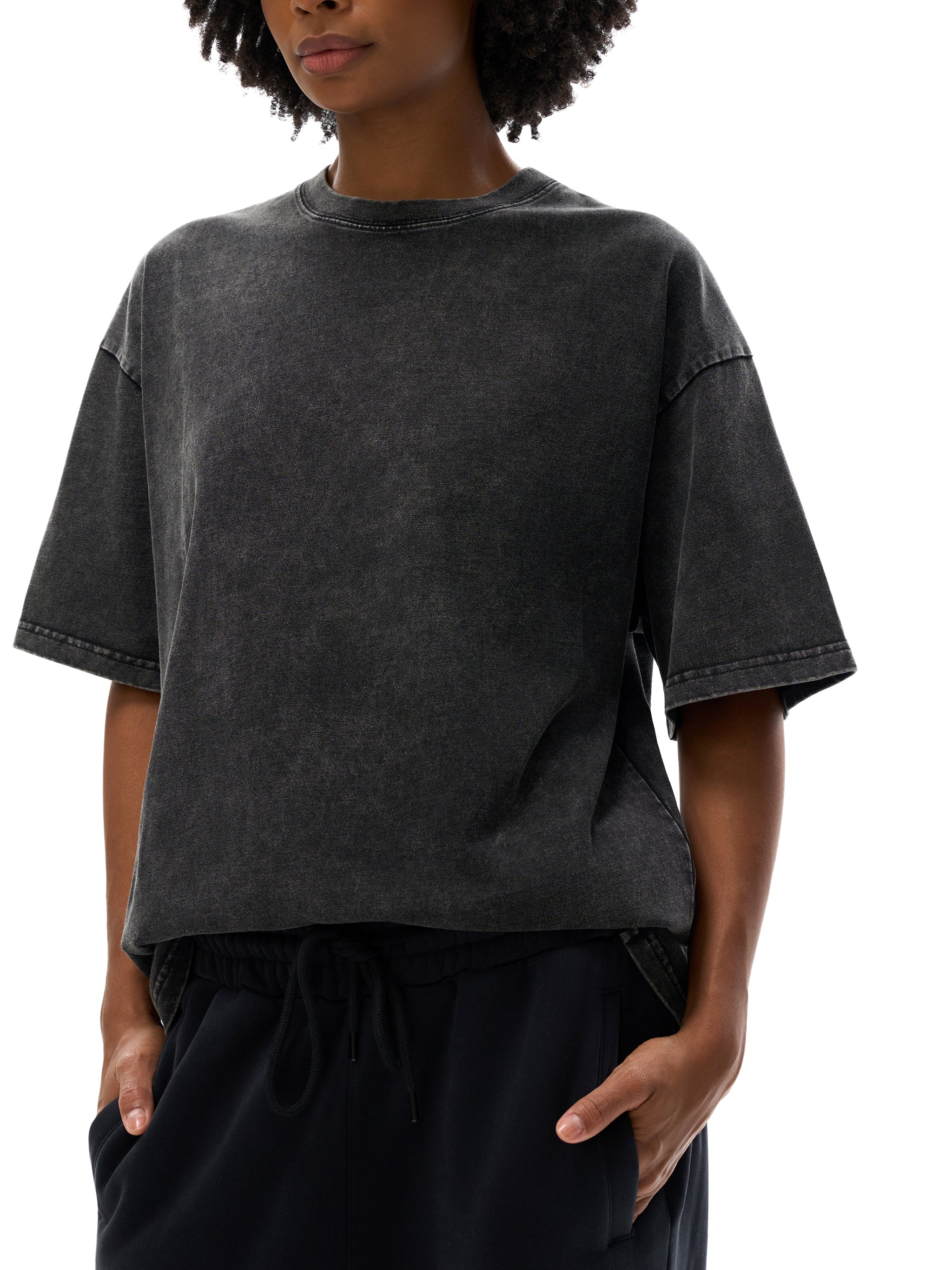 'Tortoise' Washed Oversized Cotton T-Shirt
