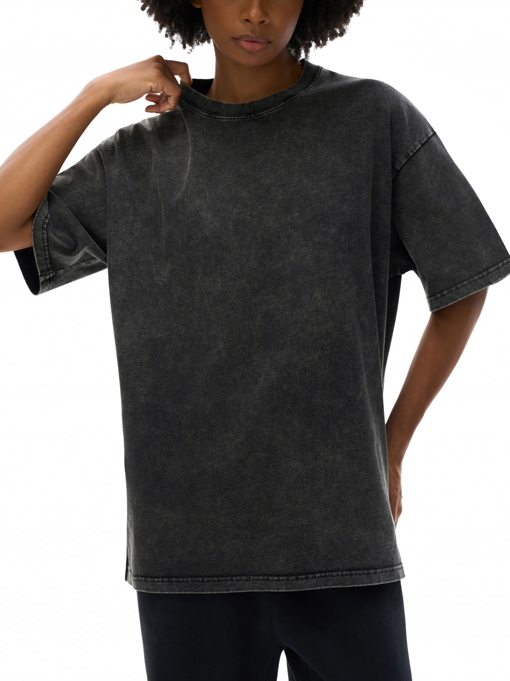 'Tortoise' Washed Oversized Cotton T-Shirt